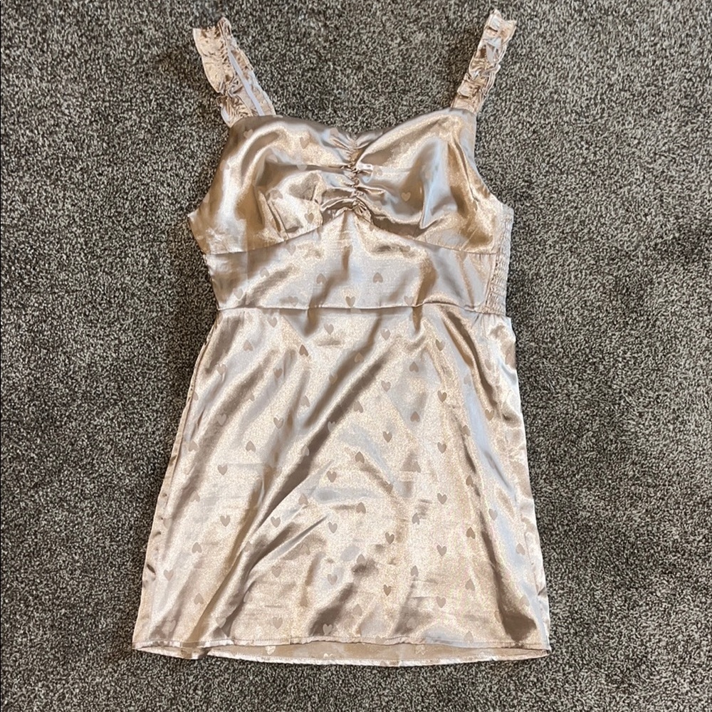 Elegant Satin Mini Dress